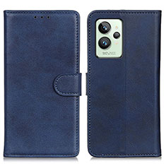 Funda de Cuero Cartera con Soporte Carcasa A05D para Realme GT2 Pro 5G Azul