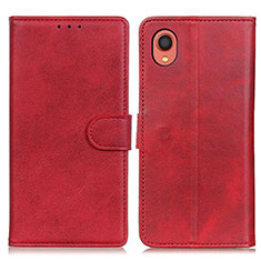 Funda de Cuero Cartera con Soporte Carcasa A05D para Samsung Galaxy A22 5G SC-56B Rojo