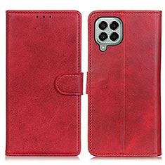 Funda de Cuero Cartera con Soporte Carcasa A05D para Samsung Galaxy M33 5G Rojo