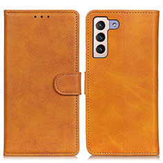 Funda de Cuero Cartera con Soporte Carcasa A05D para Samsung Galaxy S22 Plus 5G Marron