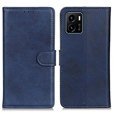 Funda de Cuero Cartera con Soporte Carcasa A05D para Vivo iQOO U5x Azul