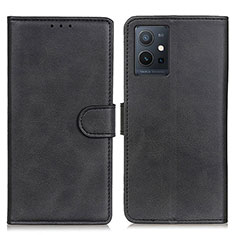 Funda de Cuero Cartera con Soporte Carcasa A05D para Vivo iQOO Z6 5G Negro