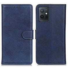 Funda de Cuero Cartera con Soporte Carcasa A05D para Vivo T1 5G India Azul