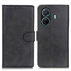 Funda de Cuero Cartera con Soporte Carcasa A05D para Vivo T1 5G Negro