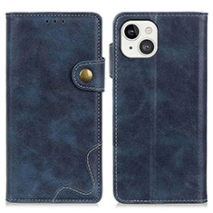 Funda de Cuero Cartera con Soporte Carcasa A06 para Apple iPhone 15 Azul