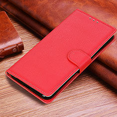 Funda de Cuero Cartera con Soporte Carcasa A06D para Huawei Honor X8b Rojo