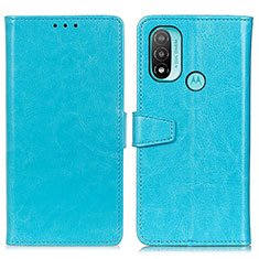 Funda de Cuero Cartera con Soporte Carcasa A06D para Motorola Moto E40 Azul Cielo