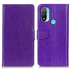 Funda de Cuero Cartera con Soporte Carcasa A06D para Motorola Moto E40 Morado