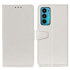 Funda de Cuero Cartera con Soporte Carcasa A06D para Motorola Moto Edge 20 5G Blanco