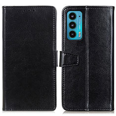 Funda de Cuero Cartera con Soporte Carcasa A06D para Motorola Moto Edge 20 5G Negro