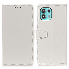 Funda de Cuero Cartera con Soporte Carcasa A06D para Motorola Moto Edge 20 Lite 5G Blanco