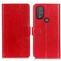 Funda de Cuero Cartera con Soporte Carcasa A06D para Motorola Moto G Play (2023) Rojo