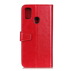 Funda de Cuero Cartera con Soporte Carcasa A06D para Motorola Moto G31 Rojo