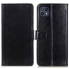 Funda de Cuero Cartera con Soporte Carcasa A06D para Motorola Moto G50 5G Negro