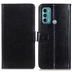 Funda de Cuero Cartera con Soporte Carcasa A06D para Motorola Moto G60 Negro