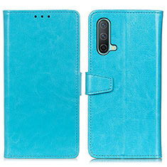 Funda de Cuero Cartera con Soporte Carcasa A06D para OnePlus Nord CE 5G Azul Cielo