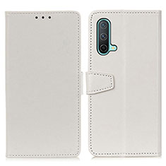 Funda de Cuero Cartera con Soporte Carcasa A06D para OnePlus Nord CE 5G Blanco