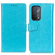 Funda de Cuero Cartera con Soporte Carcasa A06D para OnePlus Nord N200 5G Azul Cielo