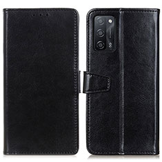 Funda de Cuero Cartera con Soporte Carcasa A06D para Oppo A56 5G Negro