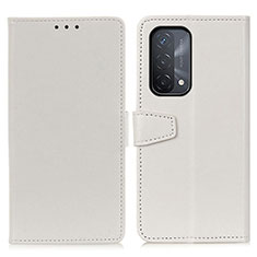 Funda de Cuero Cartera con Soporte Carcasa A06D para Oppo A93 5G Blanco