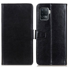 Funda de Cuero Cartera con Soporte Carcasa A06D para Oppo A94 4G Negro