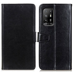 Funda de Cuero Cartera con Soporte Carcasa A06D para Oppo A95 5G Negro