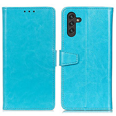 Funda de Cuero Cartera con Soporte Carcasa A06D para Samsung Galaxy A04s Azul Cielo