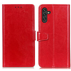 Funda de Cuero Cartera con Soporte Carcasa A06D para Samsung Galaxy A04s Rojo