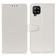 Funda de Cuero Cartera con Soporte Carcasa A06D para Samsung Galaxy A22 4G Blanco