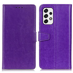 Funda de Cuero Cartera con Soporte Carcasa A06D para Samsung Galaxy A53 5G Morado