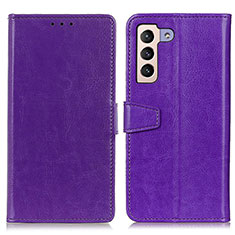 Funda de Cuero Cartera con Soporte Carcasa A06D para Samsung Galaxy S23 Plus 5G Morado