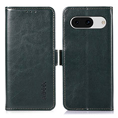 Funda de Cuero Cartera con Soporte Carcasa A07D para Google Pixel 8a 5G Verde