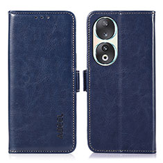 Funda de Cuero Cartera con Soporte Carcasa A07D para Huawei Honor 90 5G Azul