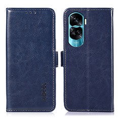 Funda de Cuero Cartera con Soporte Carcasa A07D para Huawei Honor 90 Lite 5G Azul