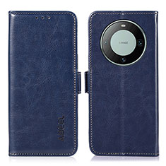 Funda de Cuero Cartera con Soporte Carcasa A07D para Huawei Mate 60 Azul