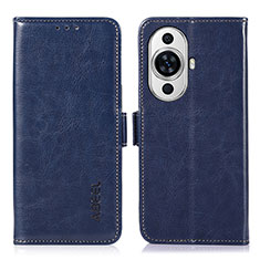 Funda de Cuero Cartera con Soporte Carcasa A07D para Huawei Nova 11 Azul