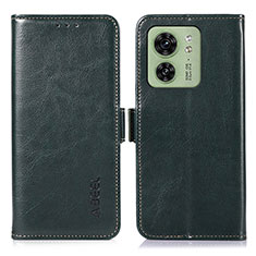 Funda de Cuero Cartera con Soporte Carcasa A07D para Motorola Moto Edge (2023) 5G Verde