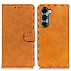 Funda de Cuero Cartera con Soporte Carcasa A07D para Motorola Moto Edge S30 5G Marron