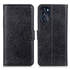 Funda de Cuero Cartera con Soporte Carcasa A07D para Motorola Moto G 5G (2022) Negro