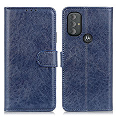 Funda de Cuero Cartera con Soporte Carcasa A07D para Motorola Moto G Play (2023) Azul