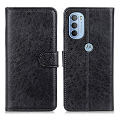 Funda de Cuero Cartera con Soporte Carcasa A07D para Motorola Moto G31 Negro