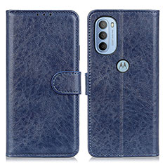 Funda de Cuero Cartera con Soporte Carcasa A07D para Motorola Moto G41 Azul