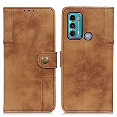 Funda de Cuero Cartera con Soporte Carcasa A07D para Motorola Moto G60 Marron