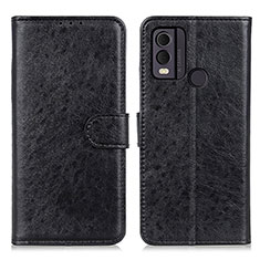 Funda de Cuero Cartera con Soporte Carcasa A07D para Nokia C22 Negro