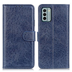 Funda de Cuero Cartera con Soporte Carcasa A07D para Nokia G22 Azul