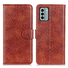 Funda de Cuero Cartera con Soporte Carcasa A07D para Nokia G22 Marron