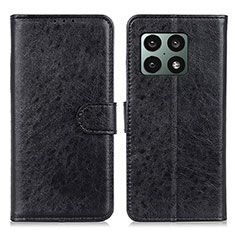 Funda de Cuero Cartera con Soporte Carcasa A07D para OnePlus 10 Pro 5G Negro