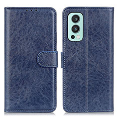 Funda de Cuero Cartera con Soporte Carcasa A07D para OnePlus Nord 2 5G Azul