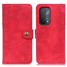 Funda de Cuero Cartera con Soporte Carcasa A07D para OnePlus Nord N200 5G Rojo