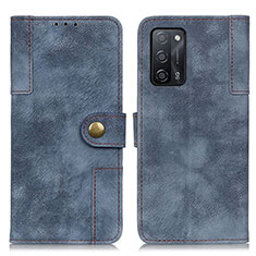 Funda de Cuero Cartera con Soporte Carcasa A07D para Oppo A53s 5G Azul